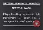 Image of Pole-sitting Seattle Washington USA, 1931, second 5 stock footage video 65675040720
