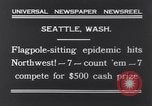 Image of Pole-sitting Seattle Washington USA, 1931, second 8 stock footage video 65675040720