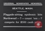 Image of Pole-sitting Seattle Washington USA, 1931, second 9 stock footage video 65675040720