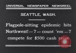 Image of Pole-sitting Seattle Washington USA, 1931, second 10 stock footage video 65675040720