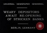 Standbild Einleger Berlin Deutschland, 1931, aus Sekunde 1 historischem Filmmaterial Videoclip 65675040721