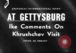 Immagine di Il presidente Eisenhower Gettysburg Pennsylvania USA, 1959, secondo 3 filmato di repertorio 65675040724