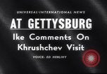 Immagine di Il presidente Eisenhower Gettysburg Pennsylvania USA, 1959, secondo 4 filmato di repertorio 65675040724