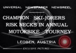 Standbild jährliche Motorrad Turnier Leoben Österreich, 1932, aus Sekunde 9 historischem Filmmaterial Videoclip 65675040729