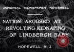 Immagine di Lindbergh rapimento Hopewell New Jersey United States USA, 1932, secondo 5 filmato di repertorio 65675040731