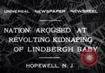 Immagine di Lindbergh rapimento Hopewell New Jersey United States USA, 1932, secondo 6 filmato di repertorio 65675040731