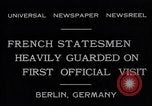 Standbild französische Staatsmänner Berlin Deutschland, 1931, aus Sekunde 10 historischem Filmmaterial Videoclip 65675040734