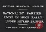 Immagine di Ragazzo nazista di Hitler saluta Bad Harzburg Germania, 1931, secondo 10 filmato di repertorio 65675040742