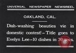 Immagine di Il lavaggio delle stoviglie contest Oakland California USA, 1931, secondo 1 filmato di repertorio 65675040745
