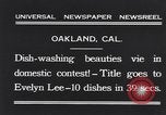 Immagine di Il lavaggio delle stoviglie contest Oakland California USA, 1931, secondo 3 filmato di repertorio 65675040745