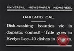 Immagine di Il lavaggio delle stoviglie contest Oakland California USA, 1931, secondo 4 filmato di repertorio 65675040745