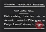 Immagine di Il lavaggio delle stoviglie contest Oakland California USA, 1931, secondo 7 filmato di repertorio 65675040745