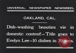 Immagine di Il lavaggio delle stoviglie contest Oakland California USA, 1931, secondo 9 filmato di repertorio 65675040745