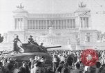 Image of allied soldiers in front of The Monument to Victor Emanuel II Italy, 1944, second 1 stock footage video 65675040763