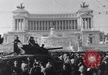 Image of allied soldiers in front of The Monument to Victor Emanuel II Italy, 1944, second 4 stock footage video 65675040763