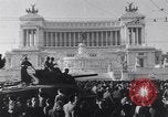 Image of allied soldiers in front of The Monument to Victor Emanuel II Italy, 1944, second 5 stock footage video 65675040763