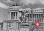 Image of allied soldiers in front of The Monument to Victor Emanuel II Italy, 1944, second 14 stock footage video 65675040763