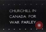 Image of Winston Churchill Quebec Canada, 1943, second 1 stock footage video 65675040767