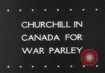 Image of Winston Churchill Quebec Canada, 1943, second 4 stock footage video 65675040767