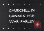 Image of Winston Churchill Quebec Canada, 1943, second 6 stock footage video 65675040767