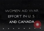 Image of women in war production World War 2 Canada, 1943, second 1 stock footage video 65675040773