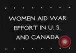 Image of women in war production World War 2 Canada, 1943, second 5 stock footage video 65675040773