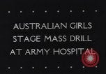 Image of Sydney Australia College of Physical Culture performance Sydney Australia, 1944, second 3 stock footage video 65675040781