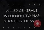 Standbild Alliierte Generäle zu Invasion Zweiten Weltkrieg Plan London England Vereinigtes Königreich, 1944, aus Sekunde 1 historischem Filmmaterial Videoclip 65675040785