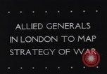 Standbild Alliierte Generäle zu Invasion Zweiten Weltkrieg Plan London England Vereinigtes Königreich, 1944, aus Sekunde 3 historischem Filmmaterial Videoclip 65675040785
