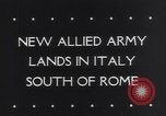 Standbild Alliierte Truppen nehmen Anzio aus Achse Anzio Italien, 1944, aus Sekunde 34 historischem Filmmaterial Videoclip 65675040786