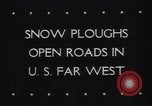 Image of Deep snow on Montana Roads Montana United States USA, 1944, second 3 stock footage video 65675040799