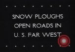 Image of Deep snow on Montana Roads Montana United States USA, 1944, second 6 stock footage video 65675040799