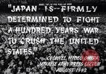 Image of Fervently patriotic Japanese people Pacific Theater, 1945, second 8 stock footage video 65675040811