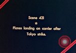 Image of Navy fighter aircraft landing on USS Essex Pacific Theater, 1945, second 7 stock footage video 65675040813