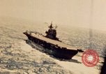 Image of Navy fighter aircraft landing on USS Essex Pacific Theater, 1945, second 19 stock footage video 65675040813