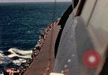 Image of Navy fighter aircraft landing on USS Essex Pacific Theater, 1945, second 42 stock footage video 65675040813