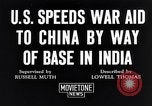 Standbild uns militärische Hilfe für China über Indien in Zweiten Weltkrieg Indien, 1942, aus Sekunde 3 historischem Filmmaterial Videoclip 65675040822