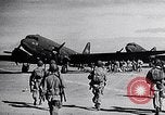 Image of US Army paratroopers jump from C-47 North Africa, 1942, second 7 stock footage video 65675040824