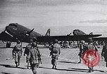 Image of US Army paratroopers jump from C-47 North Africa, 1942, second 8 stock footage video 65675040824
