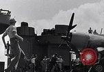 Image of F4U Corsair landing incident Pacific Theater, 1943, second 57 stock footage video 65675040833