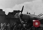 Image of F4U Corsair landing incident Pacific Theater, 1943, second 60 stock footage video 65675040833