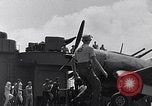 Image of F4U Corsair landing incident Pacific Theater, 1943, second 61 stock footage video 65675040833