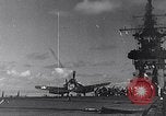 Image of F4U Corsair noses over Pacific Theater, 1943, second 13 stock footage video 65675040834