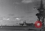 Image of F4U Corsair noses over Pacific Theater, 1943, second 17 stock footage video 65675040834