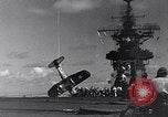 Image of F4U Corsair noses over Pacific Theater, 1943, second 22 stock footage video 65675040834
