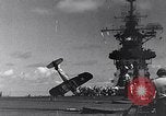 Image of F4U Corsair noses over Pacific Theater, 1943, second 26 stock footage video 65675040834