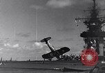 Image of F4U Corsair noses over Pacific Theater, 1943, second 27 stock footage video 65675040834