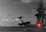 Image of F4U Corsair noses over Pacific Theater, 1943, second 28 stock footage video 65675040834