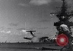 Image of F4U Corsair noses over Pacific Theater, 1943, second 37 stock footage video 65675040834