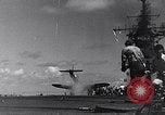 Image of F4U Corsair noses over Pacific Theater, 1943, second 39 stock footage video 65675040834